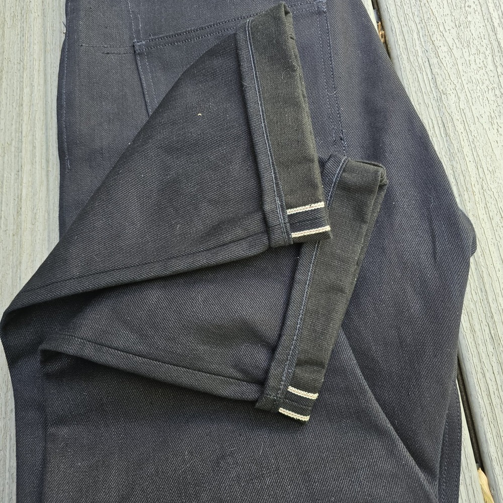 3sixteen NT-120x Narrow Tapered Indigo Black Raw Selvedge Denim Pants Mens 38 - Picture 7 of 7